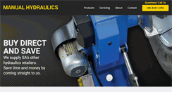Desktop Screenshot of manualhydraulics.com.au